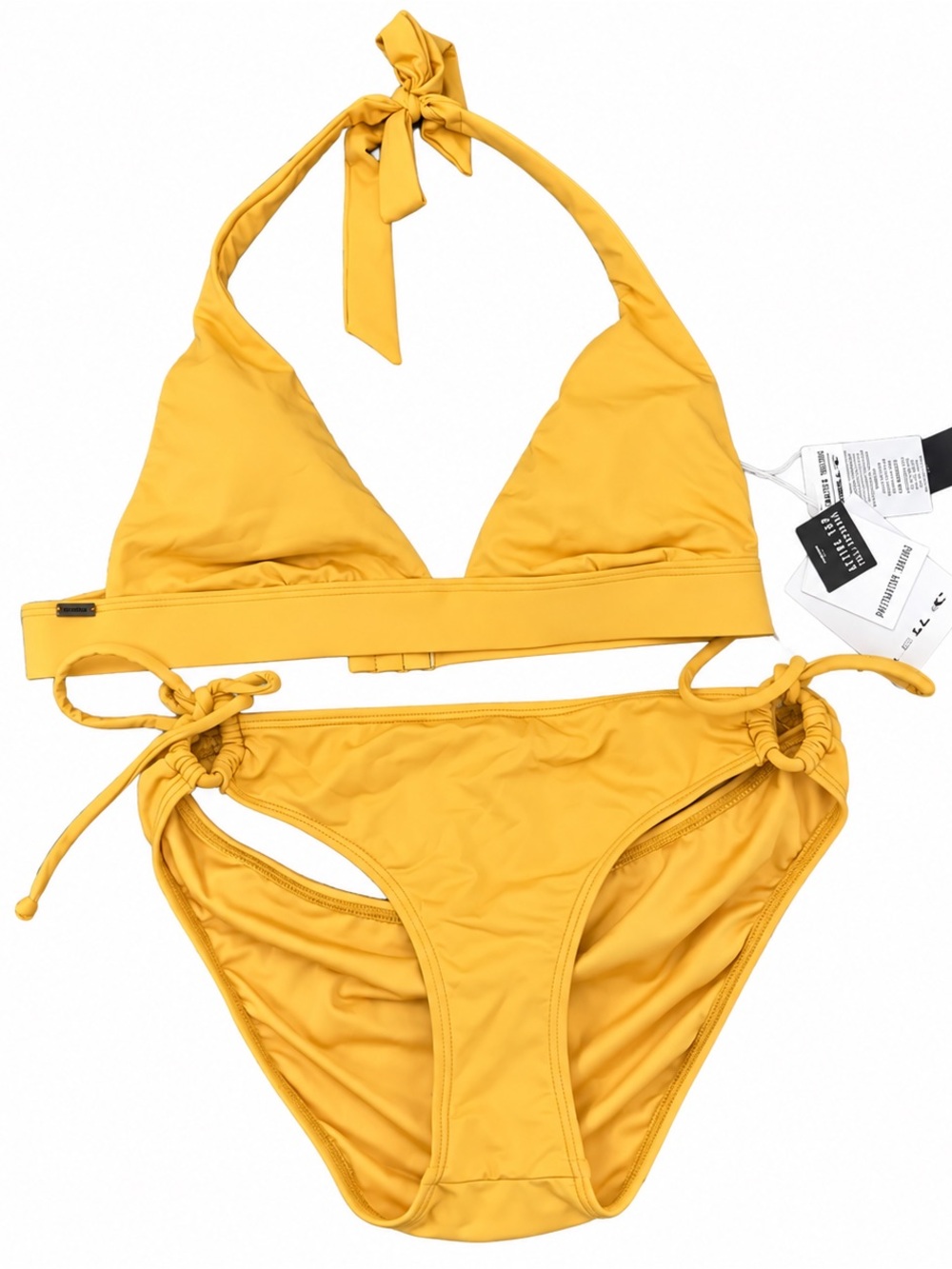 O'Neill Yellow Halter Tie Bikini Set